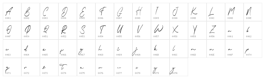 Earthan FREE Character Map