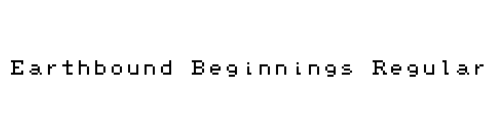 Earthbound Beginnings Regular  Frei Schriftart Herunterladen