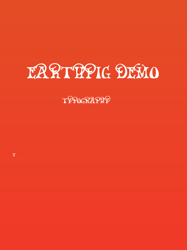 Earthpig Demo Poster