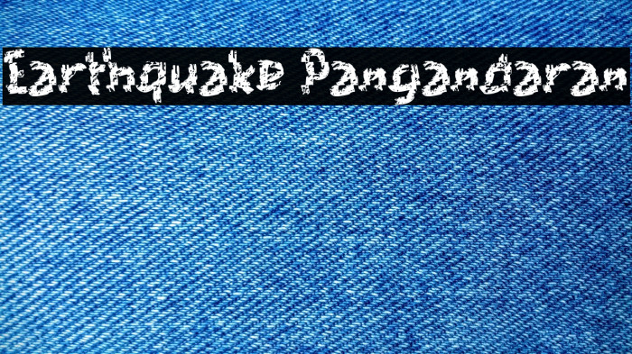 Earthquake Pangandaran Example 1