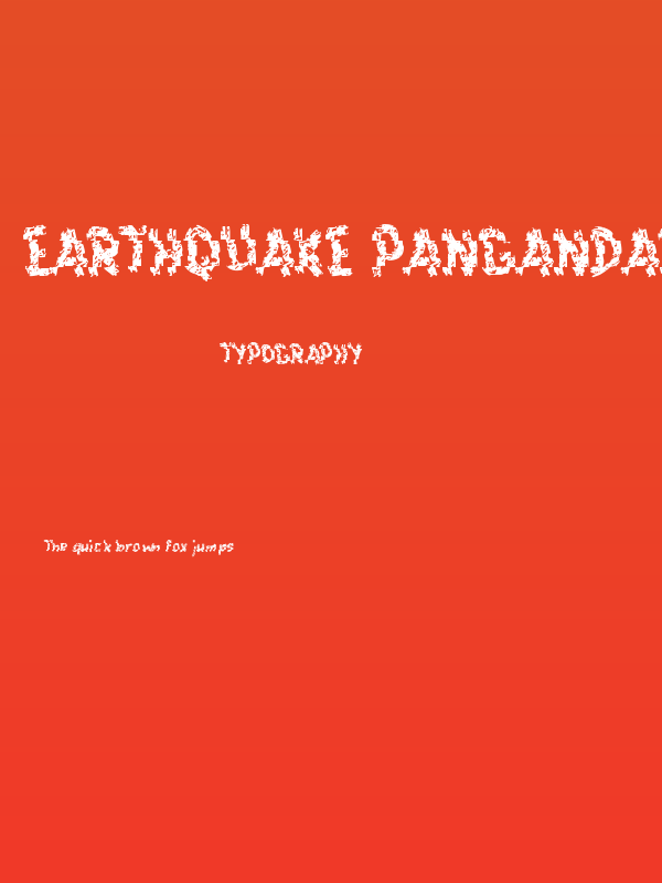 Earthquake Pangandaran Poster