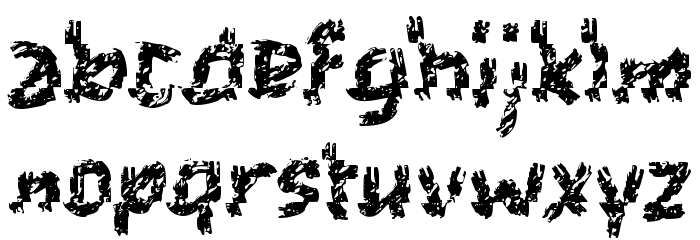 Earthquake Pangandaran Font LOWERCASE