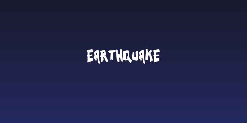 Earthquake Social Header