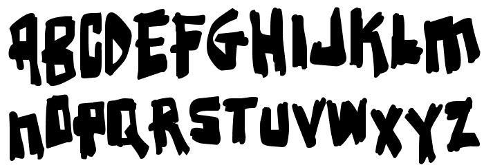 Earthquake フォント 小文字