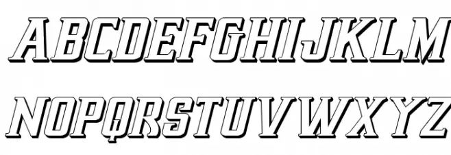 Earthrealm 3D Italic Schriftart Groß