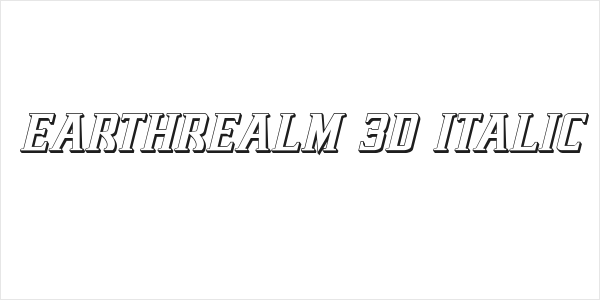 Earthrealm 3D Italic Logo