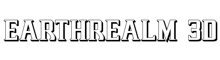 Earthrealm 3D Font