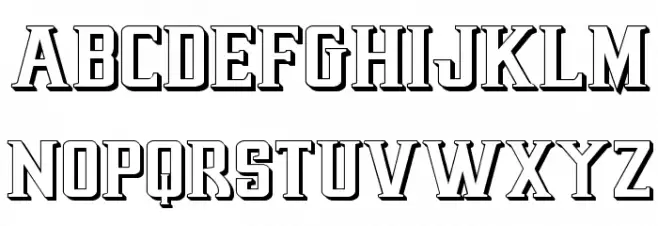 Earthrealm 3D Шрифта ВЕРХНИЙ