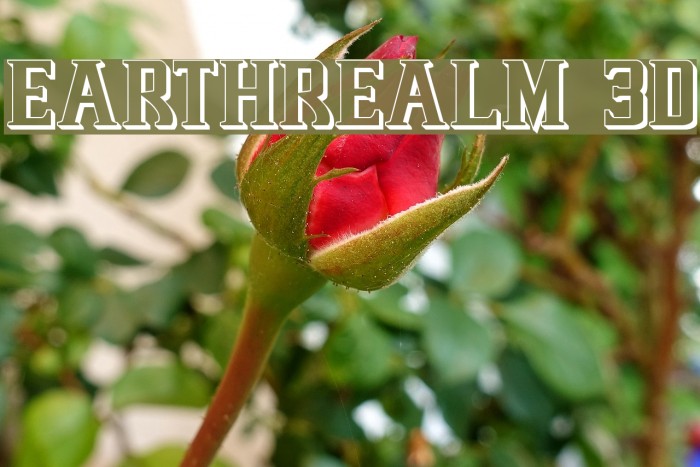 Earthrealm 3D Font examples