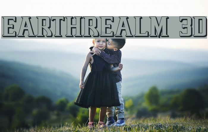 Earthrealm 3D Font examples