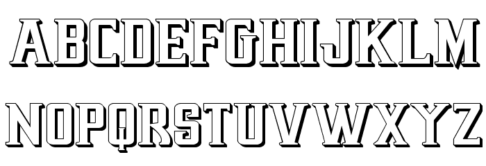 Earthrealm 3D Font LOWERCASE