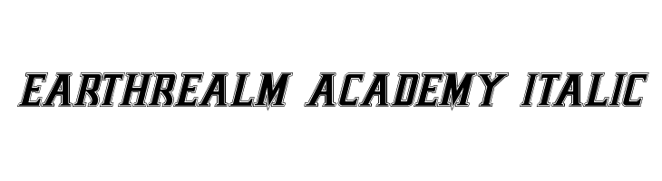 Earthrealm Academy Italic  les polices de caractères gratuit tlcharger
