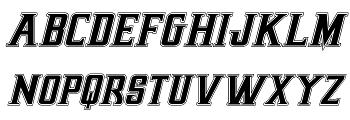 Earthrealm Academy Italic Font LOWERCASE
