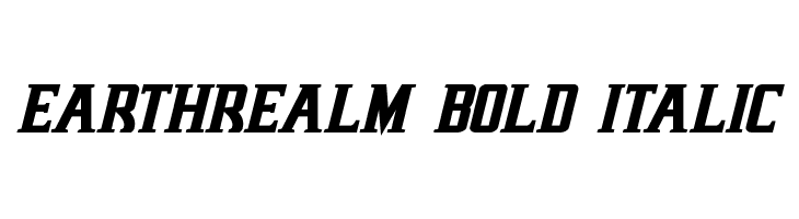 Earthrealm Bold Italic  font caratteri gratis