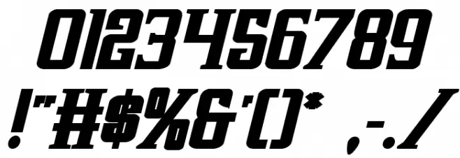 Earthrealm Bold Italic Font OTHER CHARS