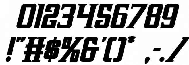 Earthrealm Bold Italic Font OTHER CHARS