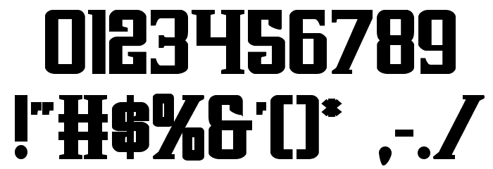 Earthrealm Bold Font Alte caractere