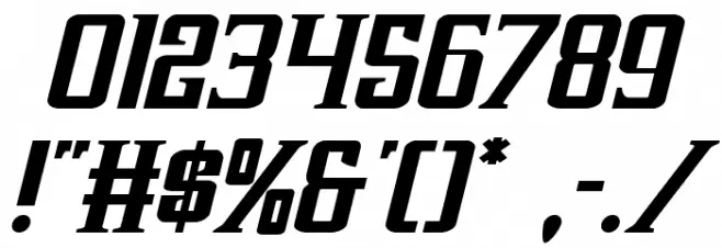 Earthrealm Italic Font OTHER CHARS