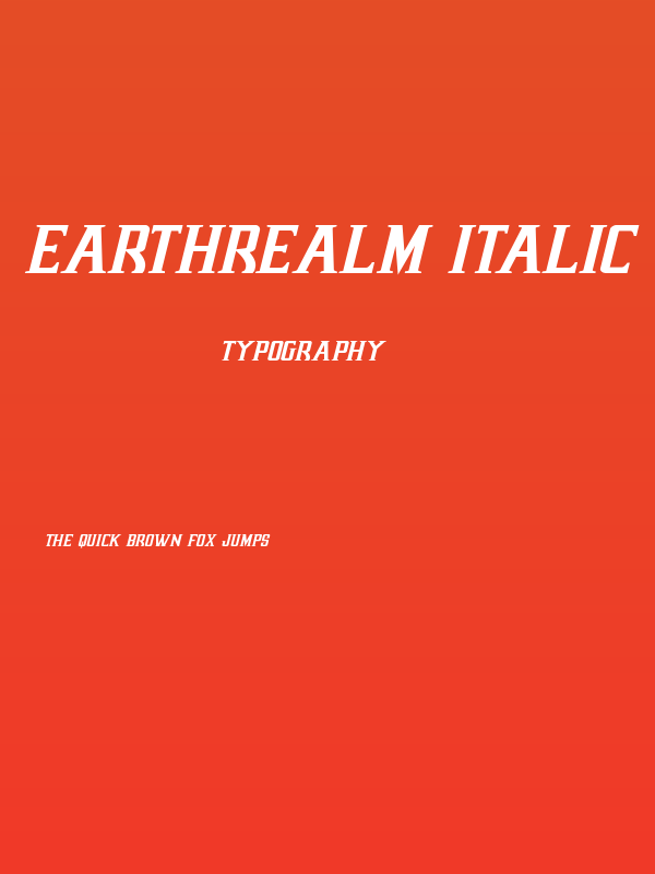 Earthrealm Italic Poster