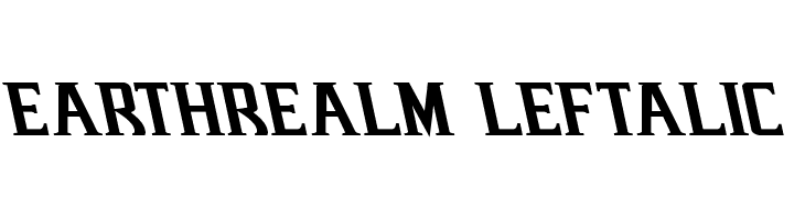 Earthrealm Leftalic Font