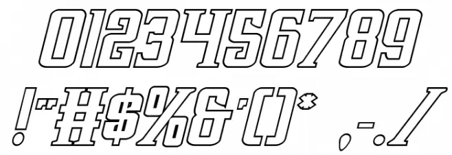 Earthrealm Outline Italic  