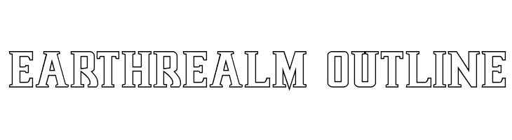 Earthrealm Outline  フリーフォントのダウンロード