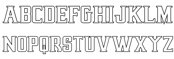 Earthrealm Outline Font LOWERCASE