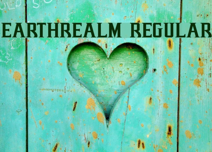 Earthrealm Regular Font examples
