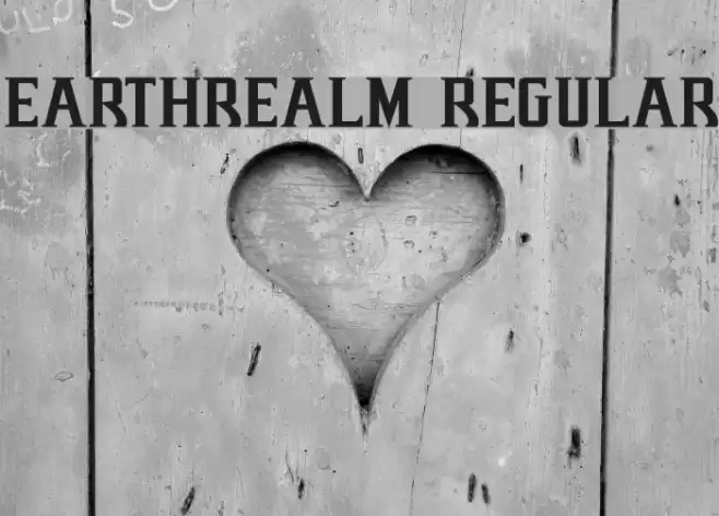 Earthrealm Regular Font examples