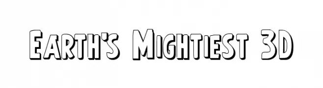 Earth's Mightiest 3D  Frei Schriftart Herunterladen