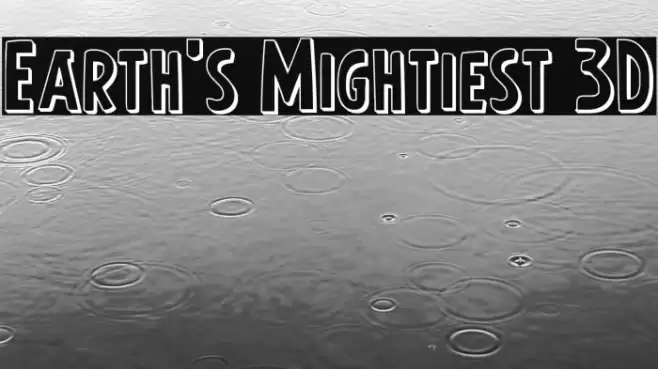 Earth's Mightiest 3D Font examples