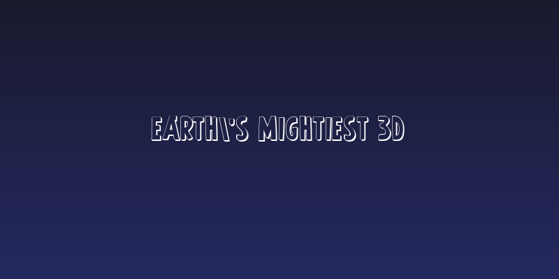 Earth's Mightiest 3D Social Header
