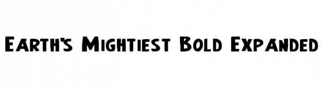Earth's Mightiest Bold Expanded  Fuentes Gratis Descargar
