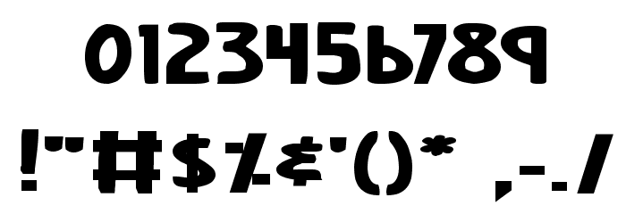 Earth's Mightiest Bold Expanded Font OTHER CHARS