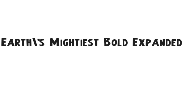Earth's Mightiest Bold Expanded Logo