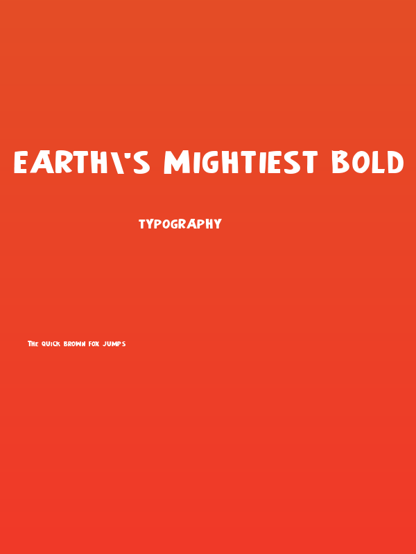 Earth's Mightiest Bold Expanded Poster