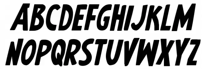 Earth's Mightiest Bold Italic خط أحرف كبيرة