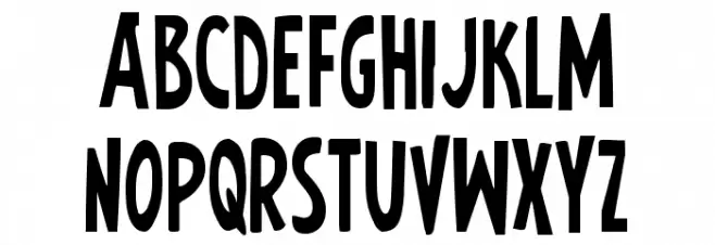 Earth's Mightiest Condensed フォント 大文字