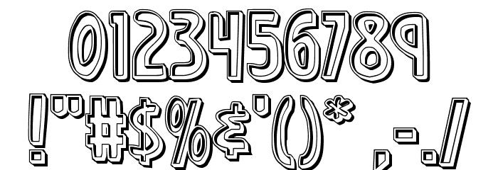 Earth's Mightiest Engraved Font OTHER CHARS