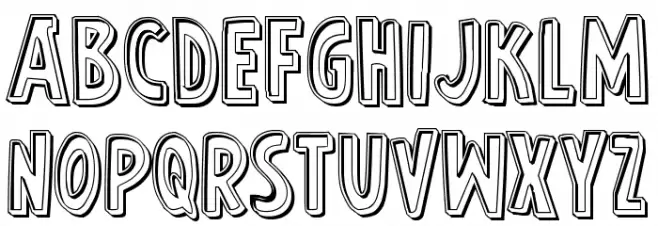 Earth's Mightiest Engraved フォント 大文字