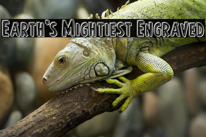 Earth's Mightiest Engraved Example 1