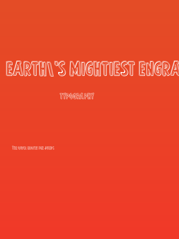 Earth's Mightiest Engraved Poster