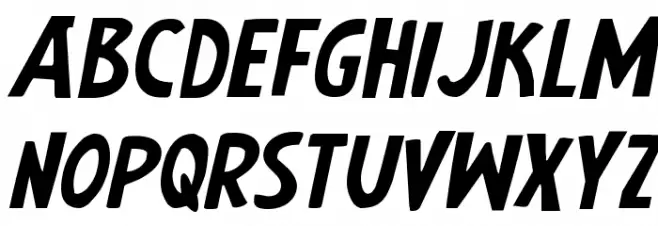 Earth's Mightiest Expanded Italic Polices MAJUSCULES