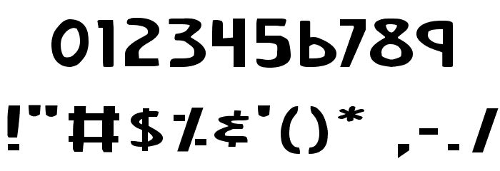 Earth's Mightiest Expanded Font OTHER CHARS