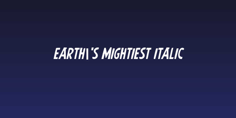 Earth's Mightiest Italic Social Header