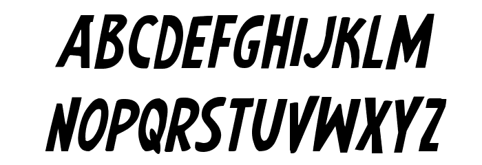 Earth's Mightiest Italic Font LOWERCASE