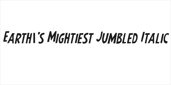 Earth's Mightiest Jumbled Italic Logo