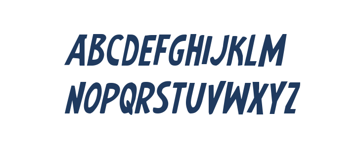 Earth's Mightiest Jumbled Italic Lowercase
