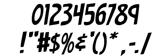 Earth's Mightiest Jumbled Rotalic Font OTHER CHARS