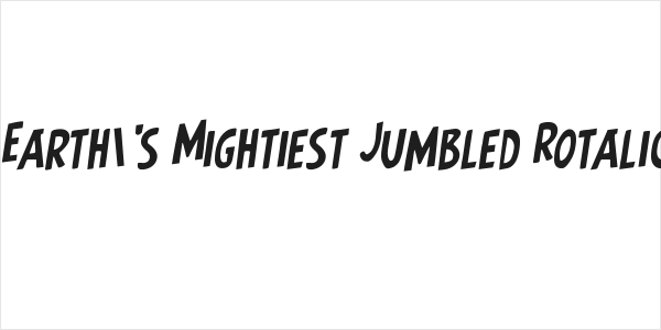 Earth's Mightiest Jumbled Rotalic Logo